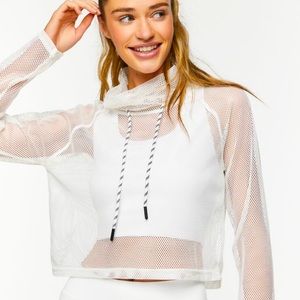 White netted top